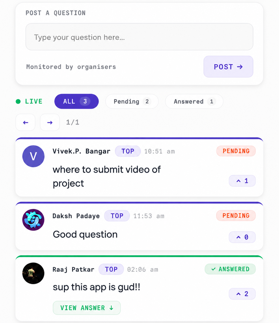 Updates & Feed